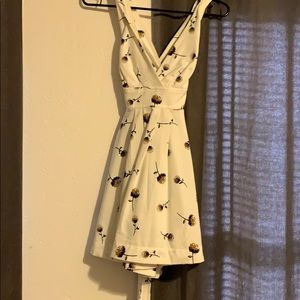 Free people white/dandelion dress